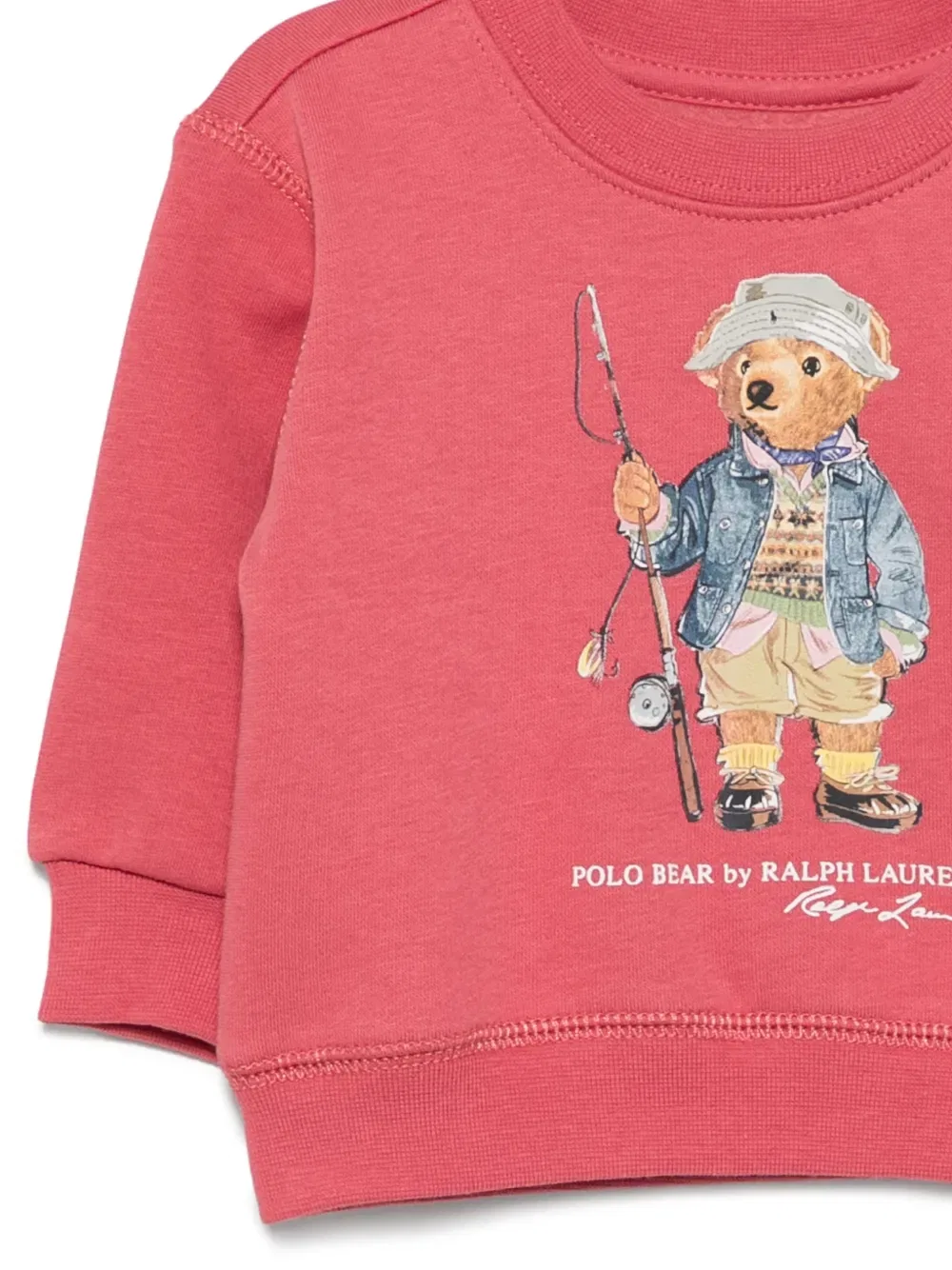 Свитер с логотипом Polo Ralph Lauren Kids, красный — фото 3