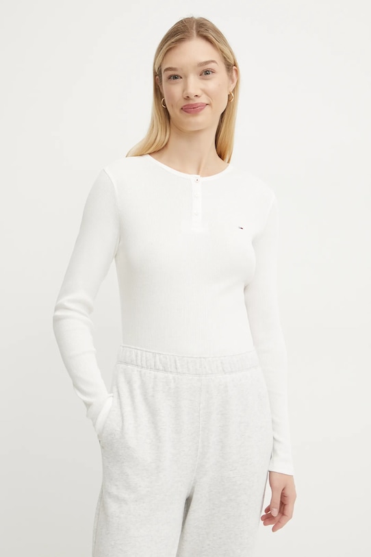 

Хлопковая водолазка Tommy Jeans, белый