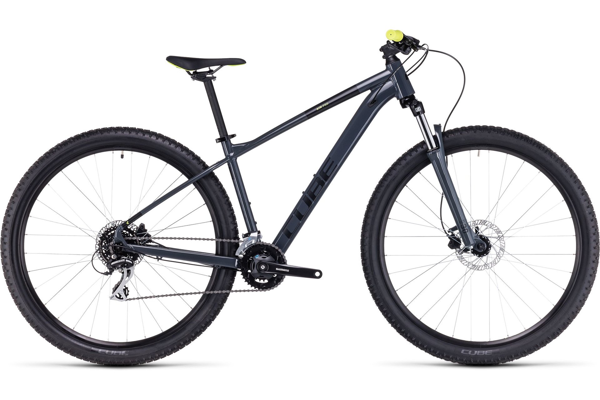 

Горный велосипед Cube Aim Pro - 29 дюймов - Diamant - 2023, цвет Grau|grey´n´flashyellow