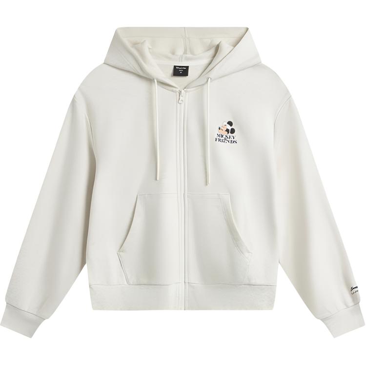 

LINING Толстовка Dishinimini, Lianmingkuan Sports Life Collection женская светло-серый вереск