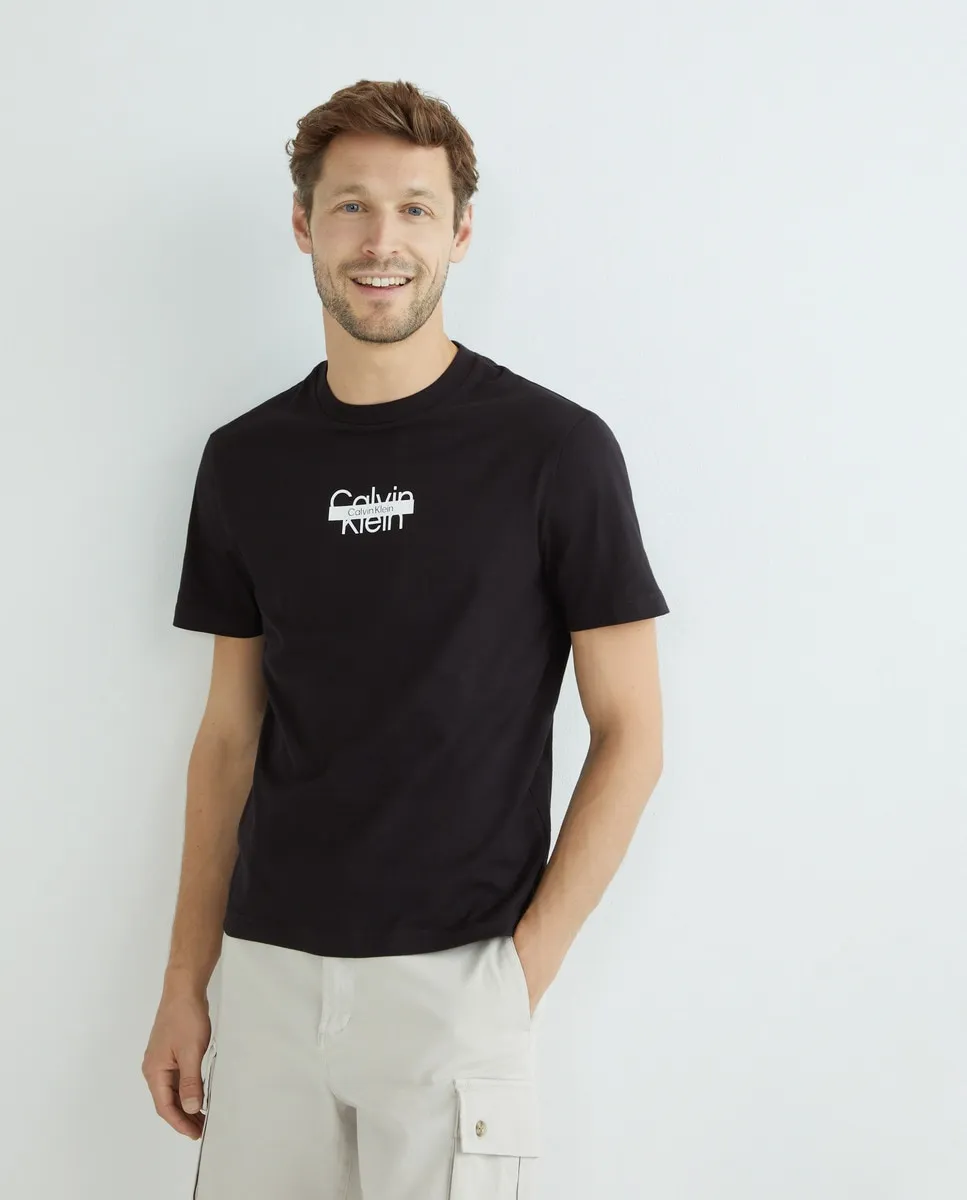 

Мужская футболка с логотипом Calvin Klein, черный