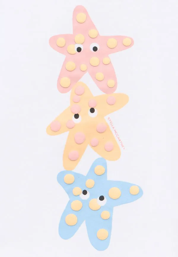 Детская футболка с принтом Stella Mccartney Kids, White — фото 3