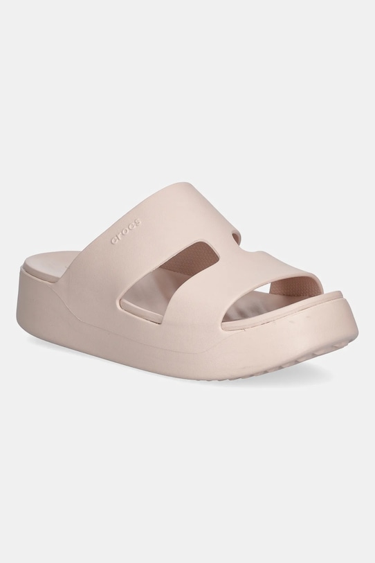 Шлепанцы Getaway Platform H-Strap Crocs, бежевый