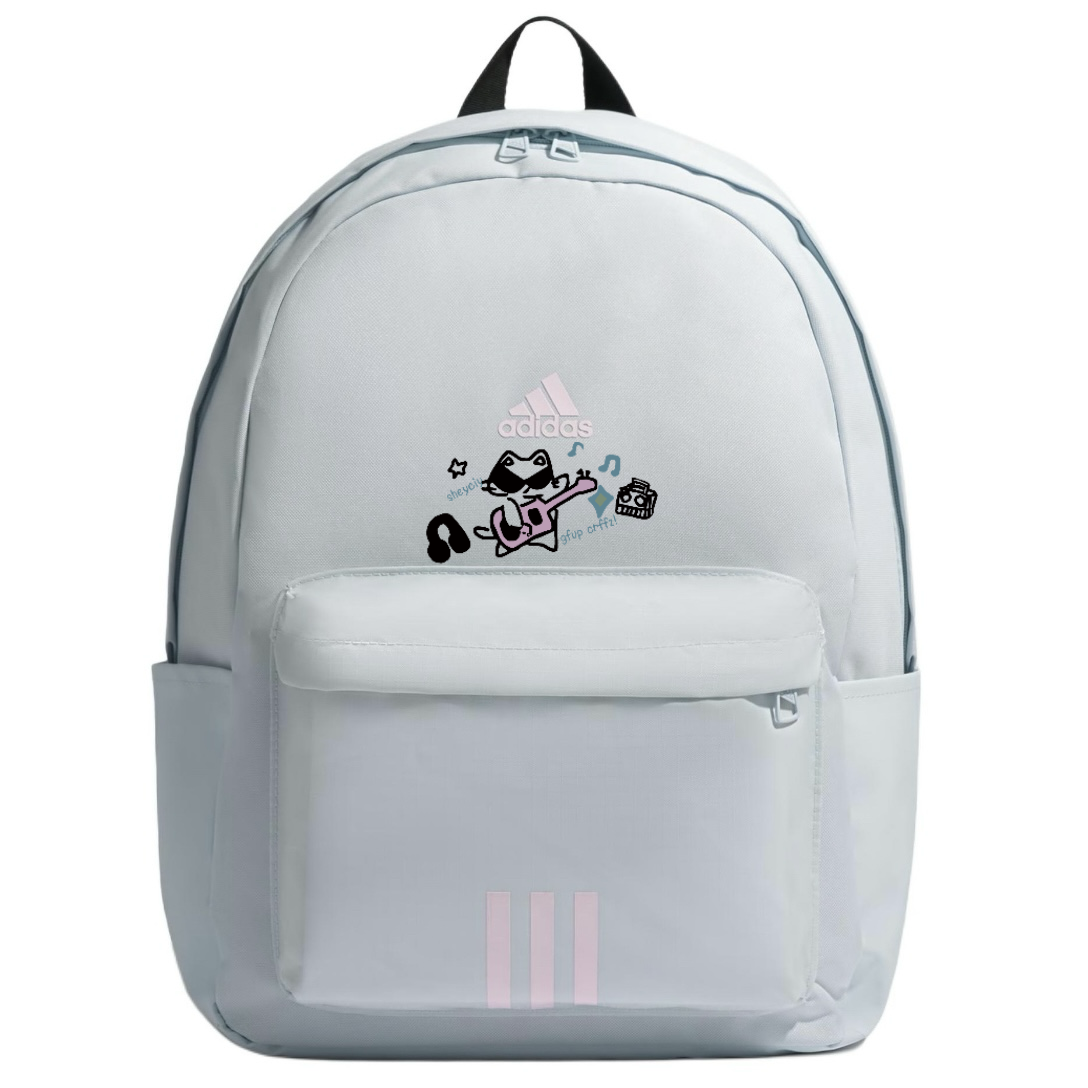 

Adidas Сумка спортивная тканевая унисекс светло-голубая