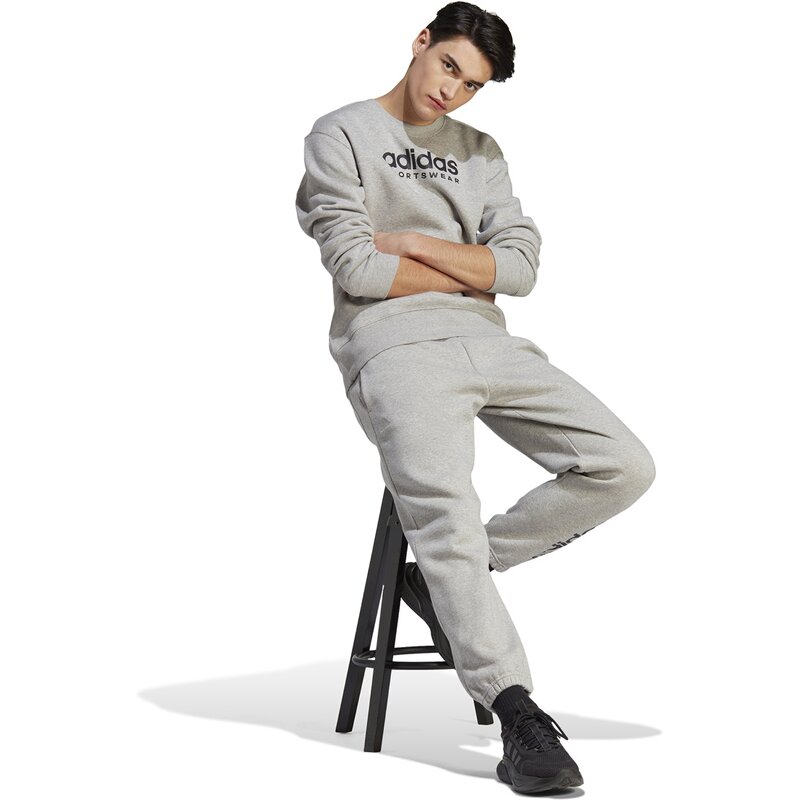 Толстовка all szn флисовая графика Adidas, цвет mgreyh — фото 4