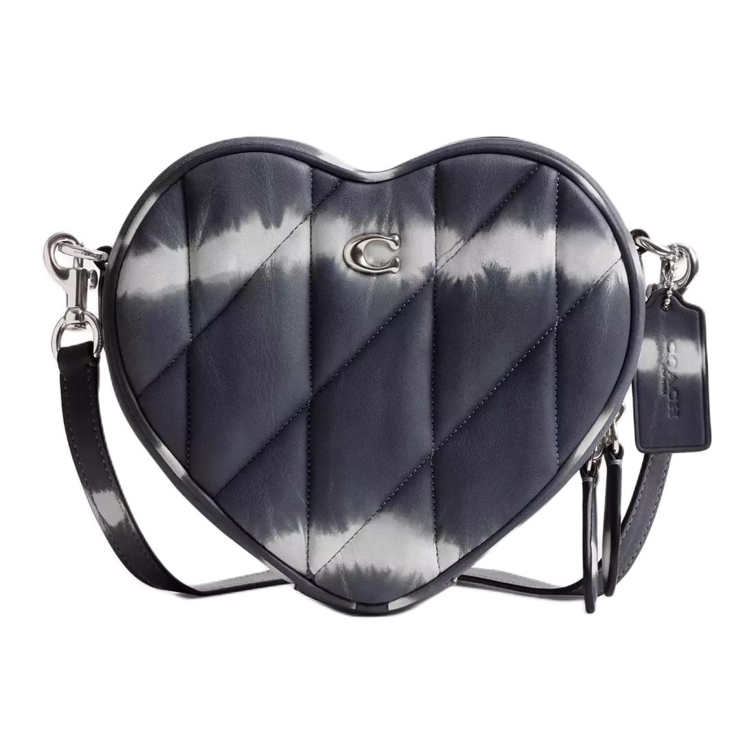 

COACH Сумка через плечо Heart из кожи наппа, маленькая, женская, темно-синяя, разноцветная