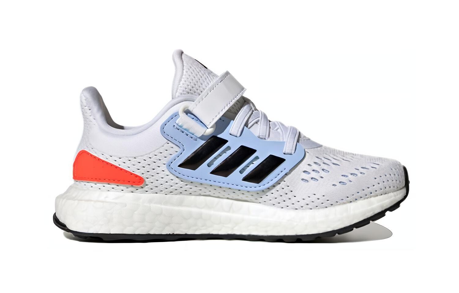 Кроссовки детские Pureboost 22 PS Low-top белые/королевские синие Adidas — фото 2