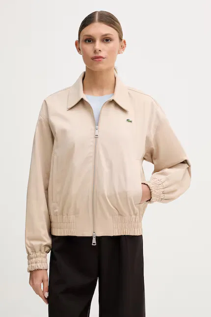 Куртка Lacoste Харрингтон, бежевый