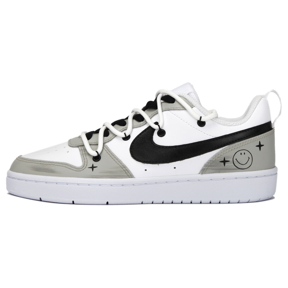 

Кроссовки Nike Court Borough Skateboarding Shoes Women's Low-top Grey/white, серый/белый