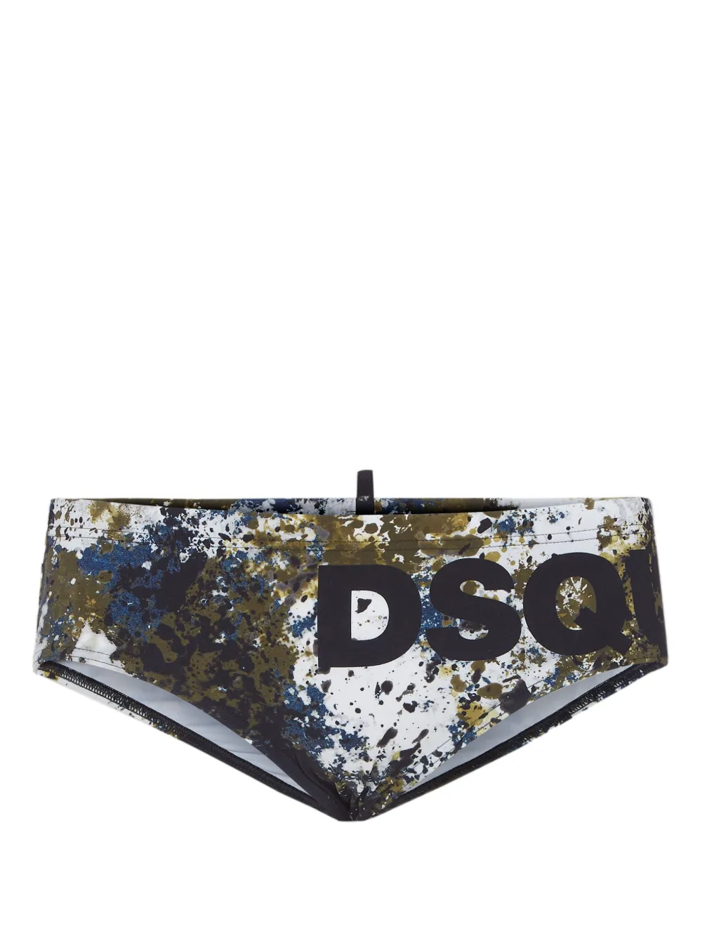 

Плавки с принтом в виде брызг краски DSQUARED2, белый