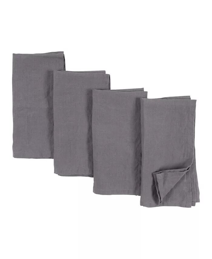 

Льняные салфетки Verona Stonewashed, набор из 4 шт KAF Home, серый