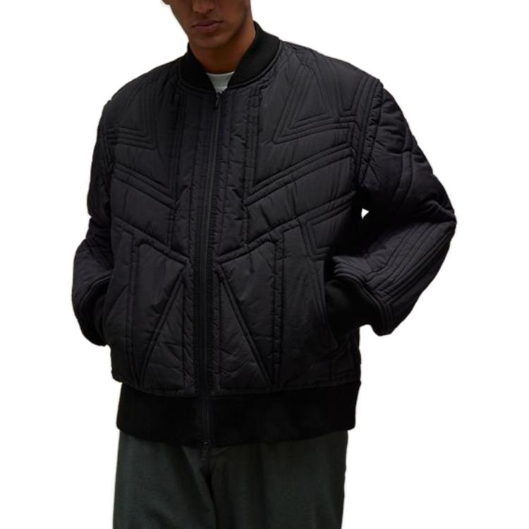 Y-3 Стеганая куртка-бомбер на молнии, Black — фото 3