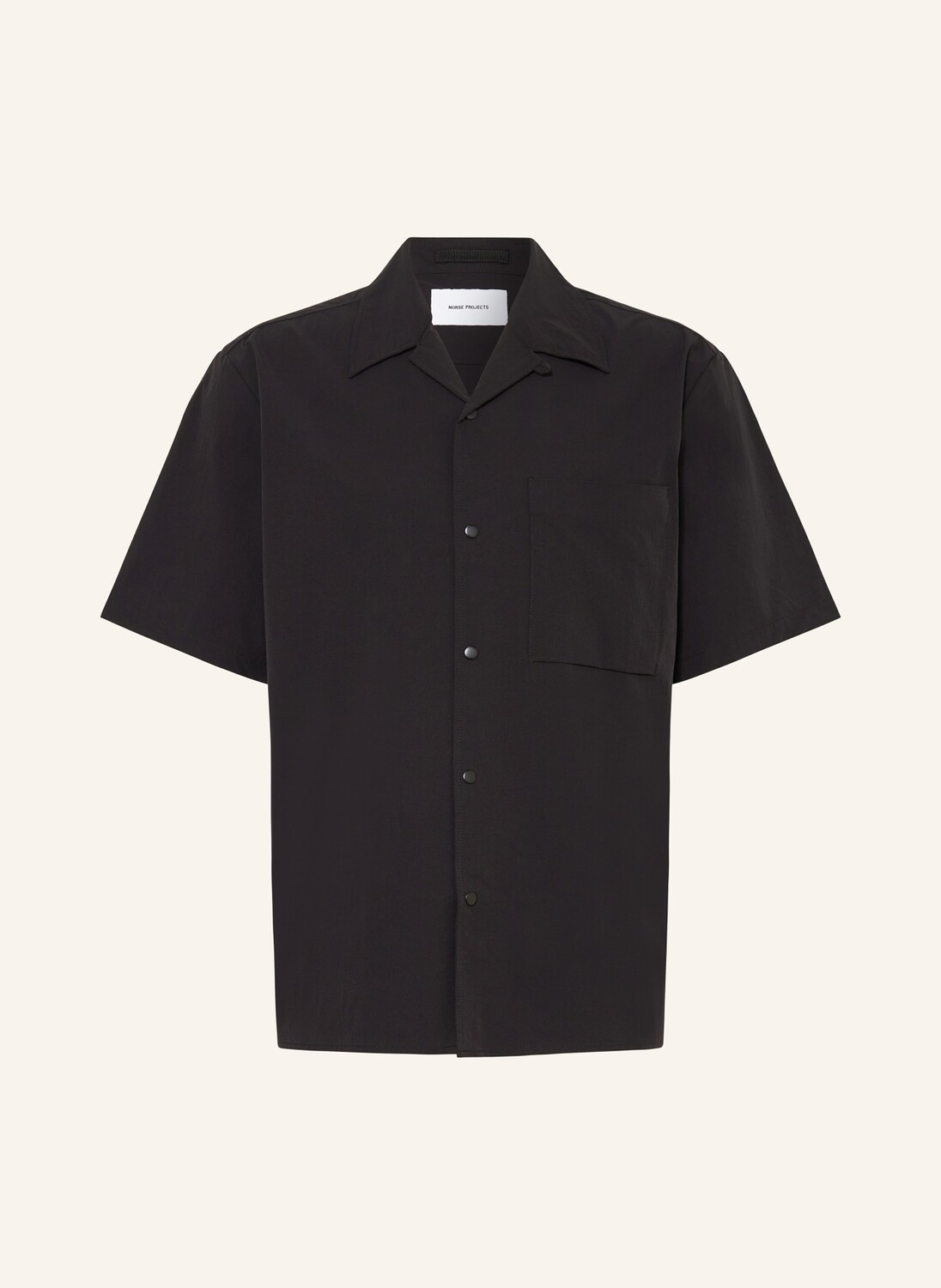 

Курортная рубашка классического кроя Carsten Norse Projects, черный