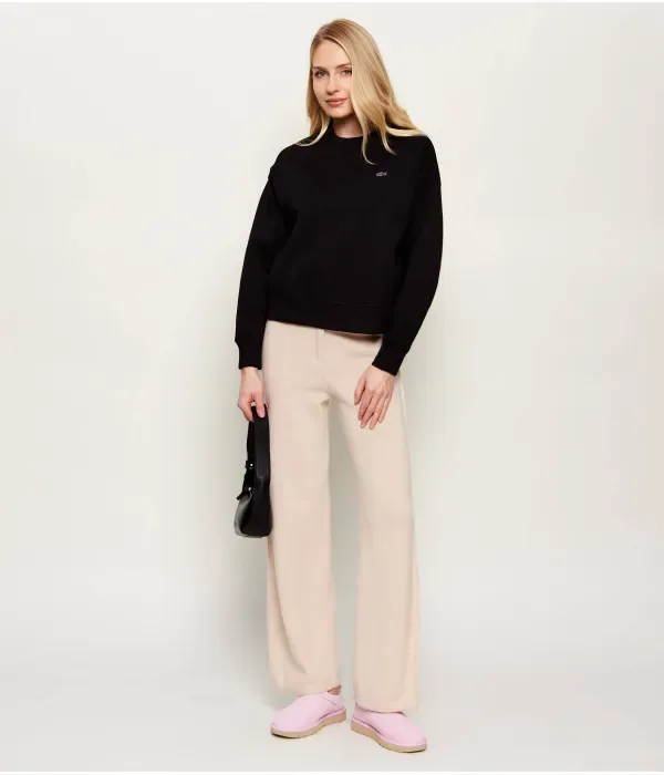 Толстовка Lacoste Oversize Fit, Черная — фото 2