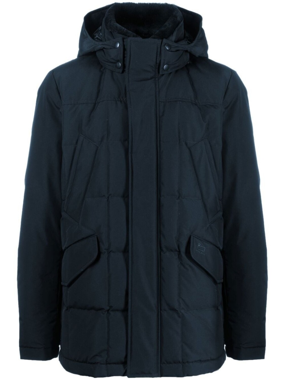 

Woolrich пуховик с капюшоном, синий