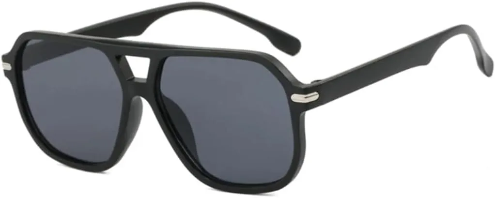 

Солнцезащитные очки с защитой UV400 | Большая оправа, цветные линзы | Для женщин и мужчин, для занятий спортом на открытом воздухе и вождения DSVIGF, Matte Black Gray