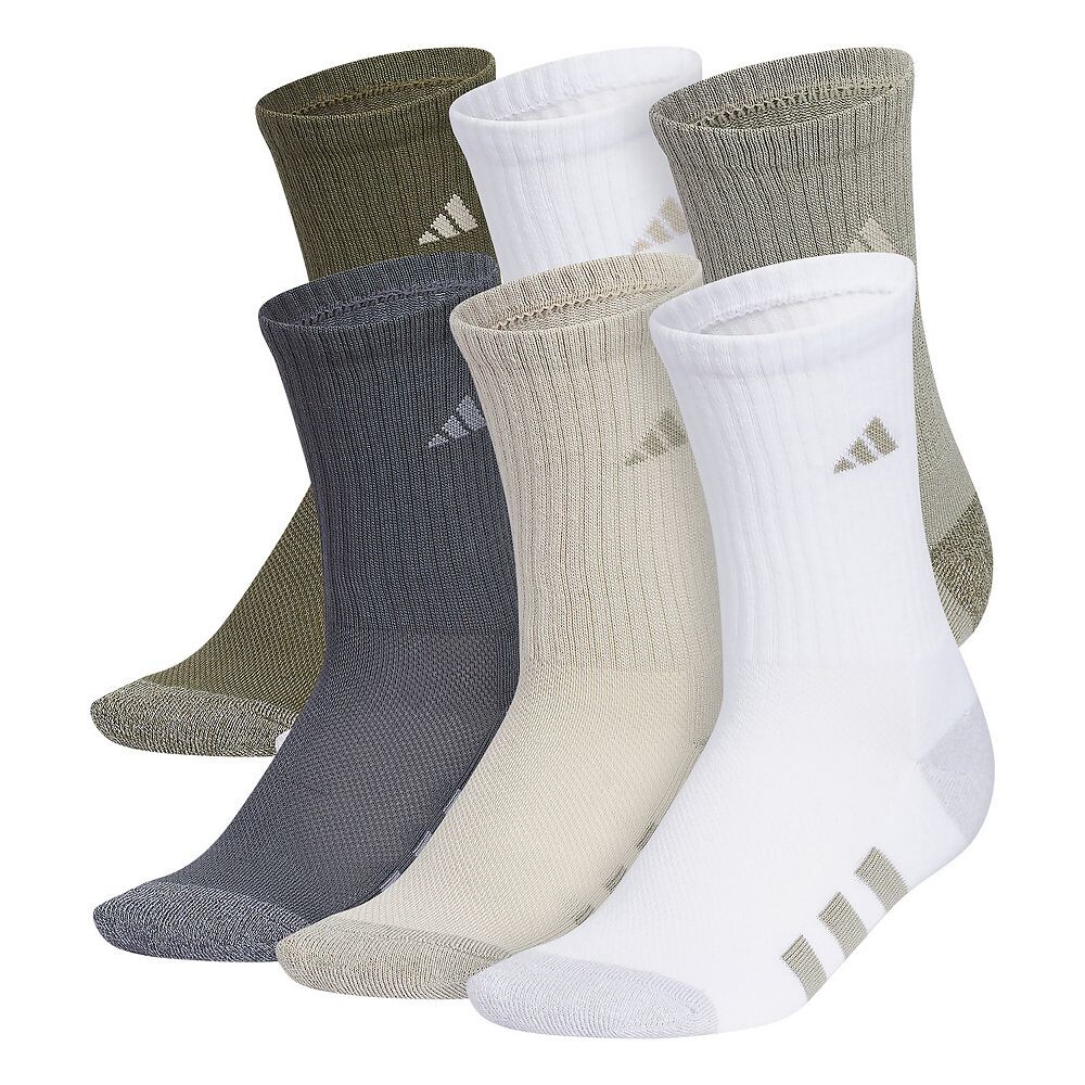 

Носки adidas Crew для мальчиков, 6 шт. Adidas, цвет Pebble Gray White