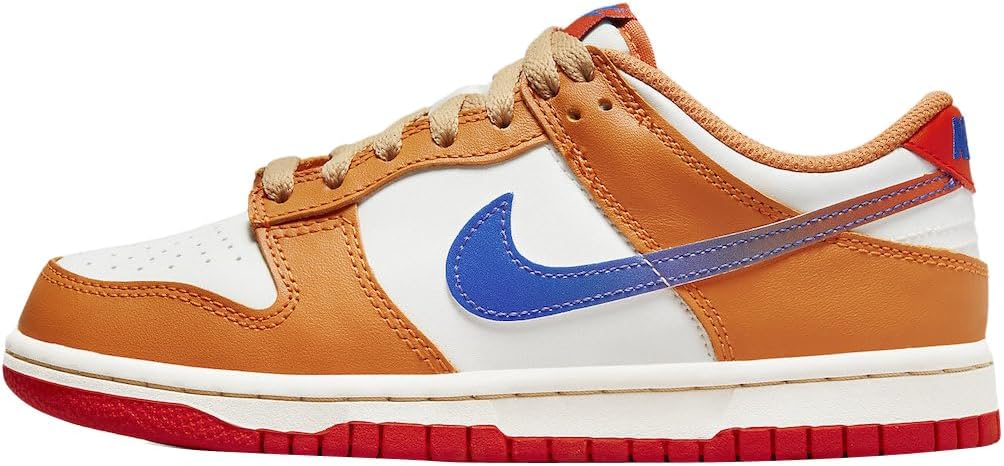 

Кроссовки Nike Boys' Dunk Low SE, синий/оранжевый