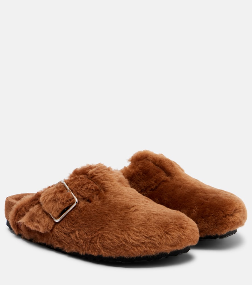 Бостонские кожаные клоги Birkenstock 1774, Caramel