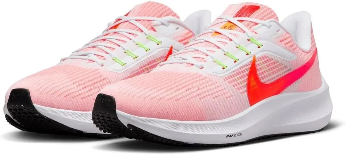 Мужские беговые кроссовки NIKE Air Zoom Pegasus 39, White Light Crimson — фото 2