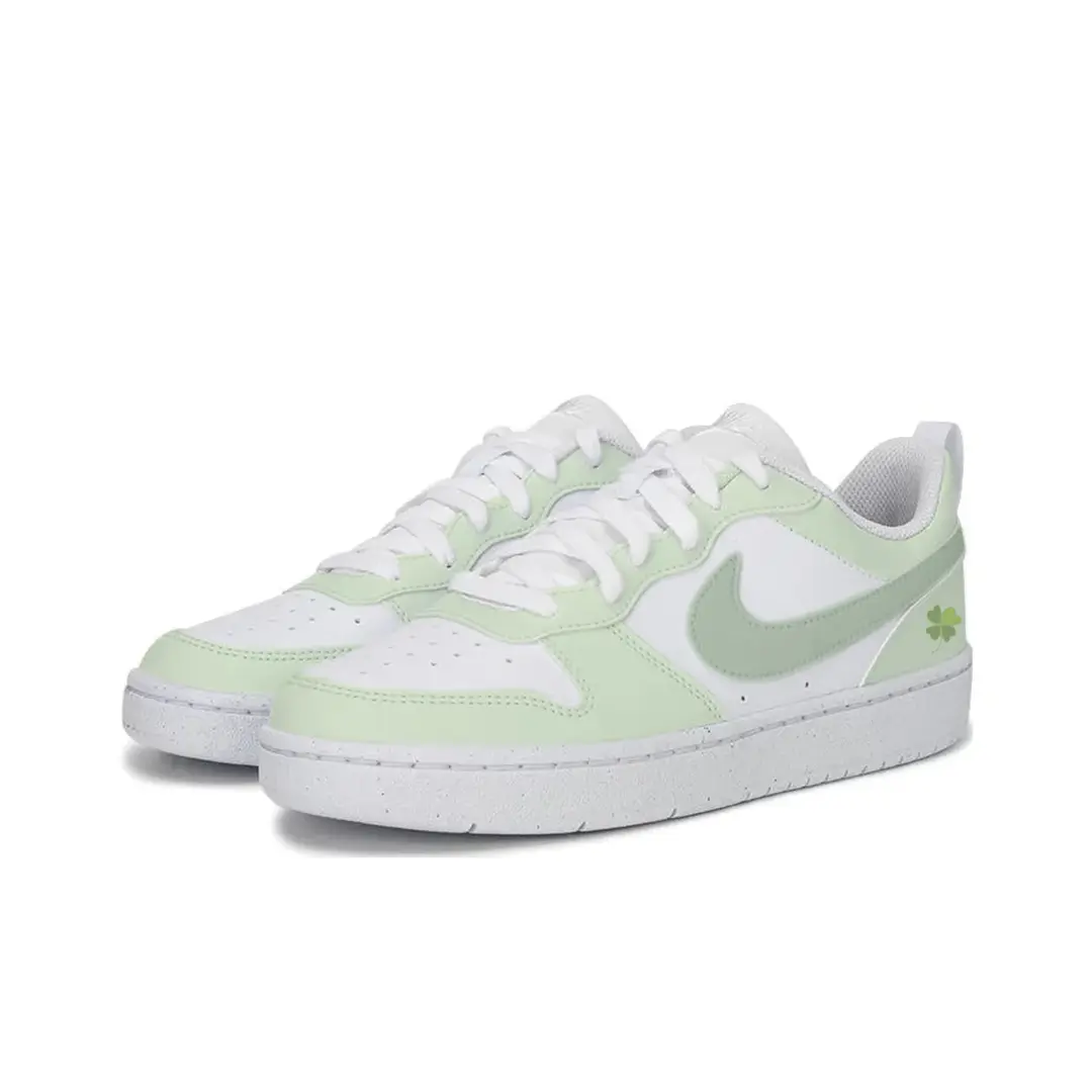Nike Court Borough Low top детские скейтбординг кроссовки Grass Green для подростков — фото 4
