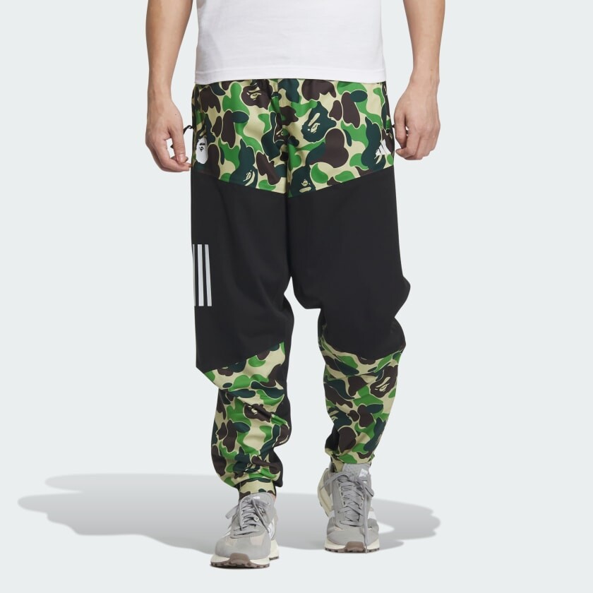 X Bape Co-brand спортивные брюки мужские черные Adidas, черный — фото 2