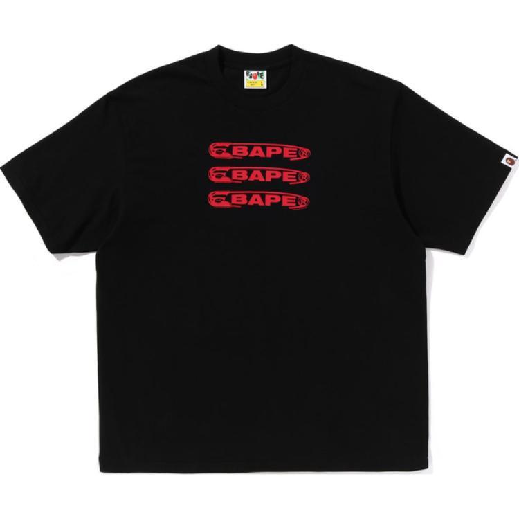 

Футболка с принтом логотипа A BATHING APE, черный