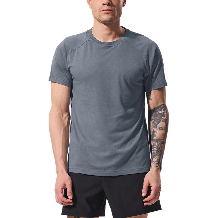 

Футболка с рукавом реглан мужская Alo Yoga, серый/серый