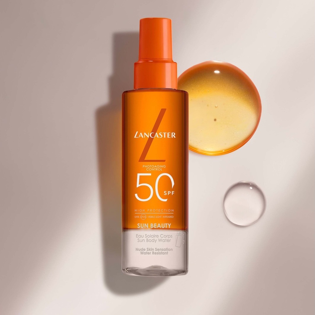 Солнцезащитный спрей sun beauty sun body water spf30 Lancaster, объем 150 мл — фото 2