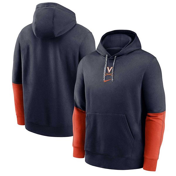 Мужской синий свитшот с капюшоном Virginia Cavaliers 2024 Sideline Club Fleece Nike — фото 2