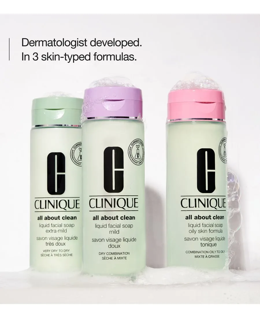 Крем для лица Clinique — Жидкое очищающее мыло для лица All About Clean Extra Mild, ,7 жидких унций — фото 2