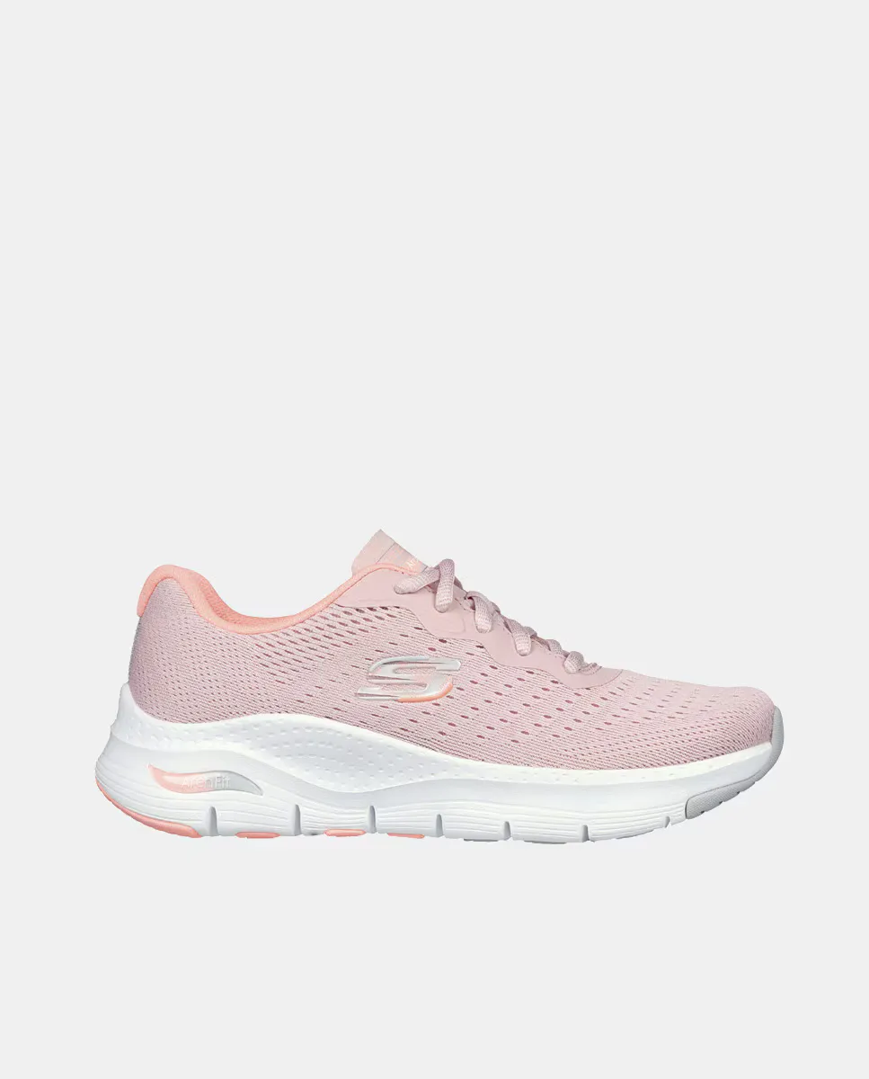 

Женские низкие кроссовки Arch Fit из технической сетки Skechers, розовый