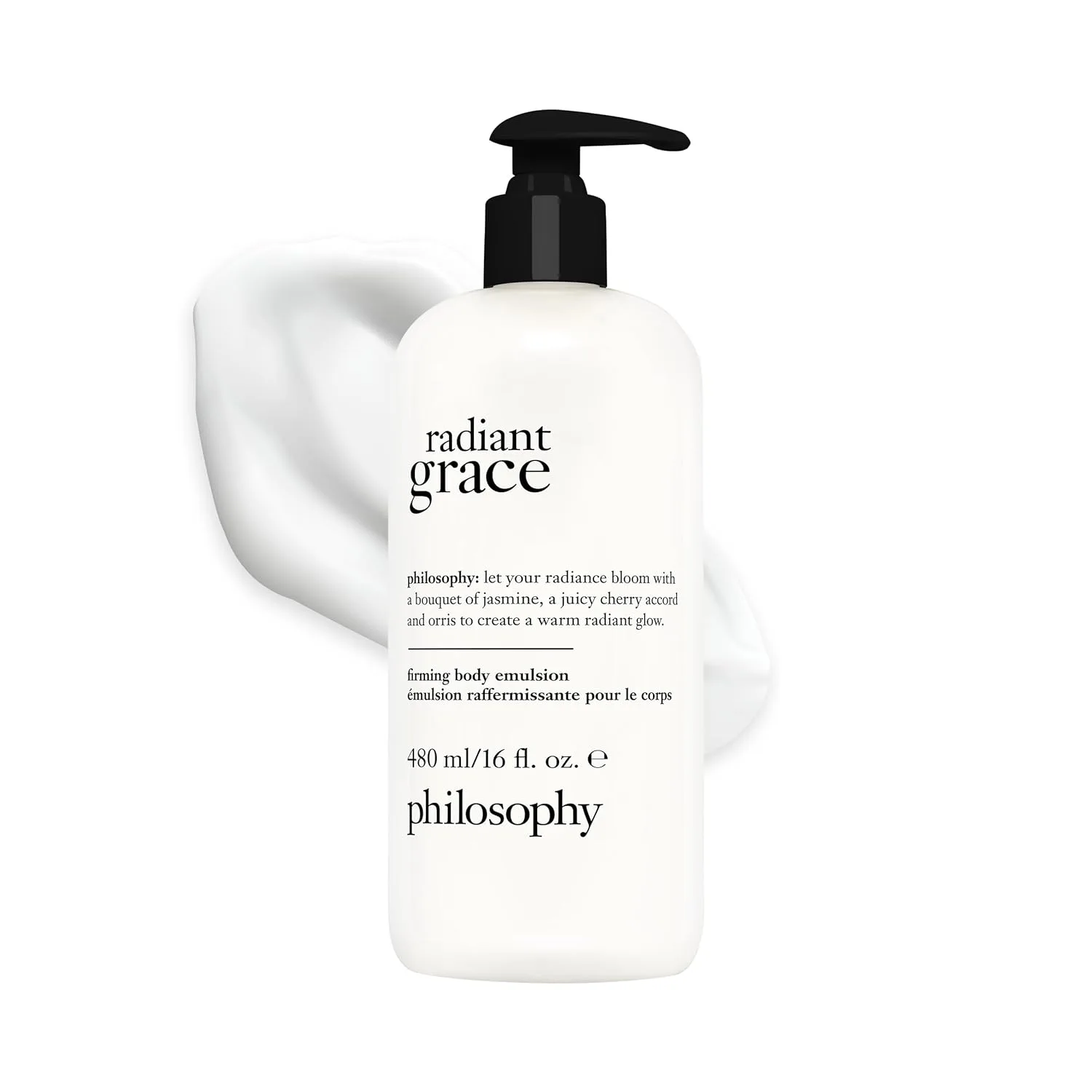 Укрепляющая эмульсия для тела Philosophy Radiant Grace - роскошный ароматизированный лосьон для тела - с маслом ши - ноты жасмина, черной вишни и сандалового дерева - 473 мл