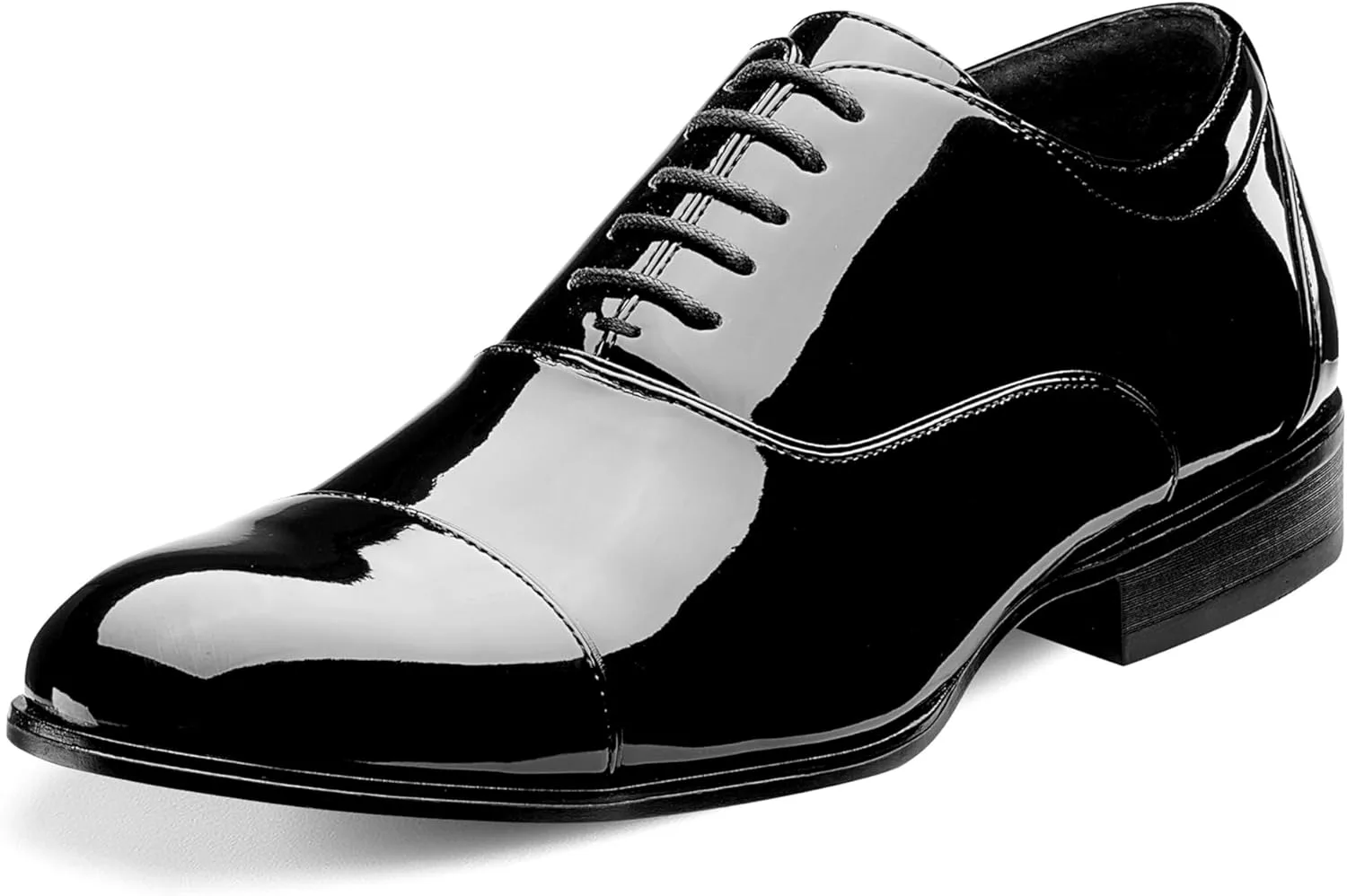 Мужские туфли-оксфорды Stacy Adams Gala Tuxedo на шнуровке с защитным носком, белые, из искусственной лакированной кожи