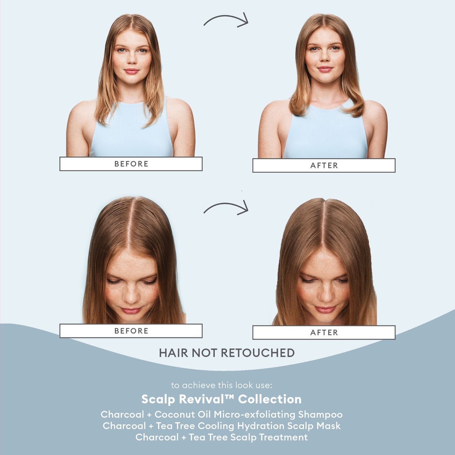 Шампунь scalp revival charcoal + coconut oil micro-exfoliating shampoo Briogeo, объем 236 мл — фото 4