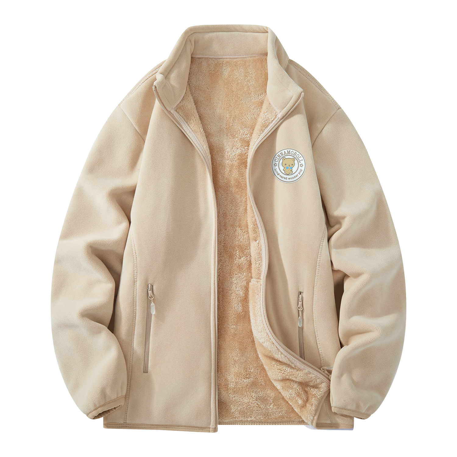 

Cinnamoroll Yugui Dog бархатистое пальто Unisex Sanrio, хаки