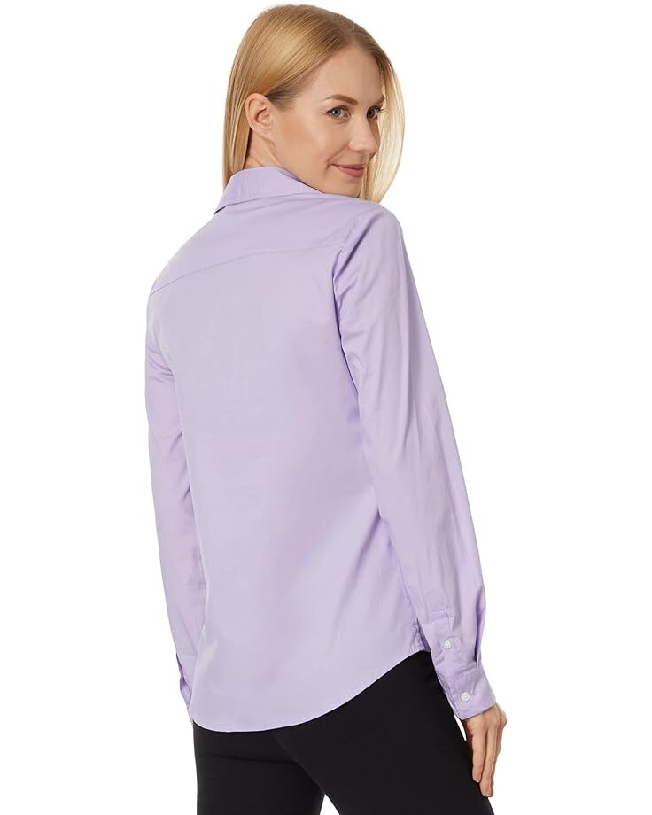 

Рубашка U.S. POLO ASSN. Long Sleeve Solid Stretch Poplin Shirt, лавандовый