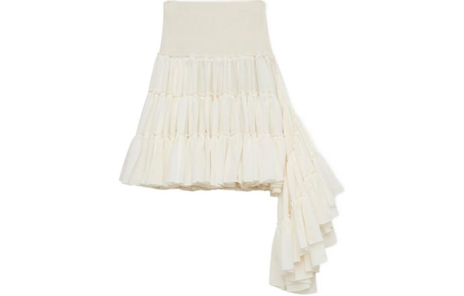 

Юбка повседневная женская серая/белая Loewe