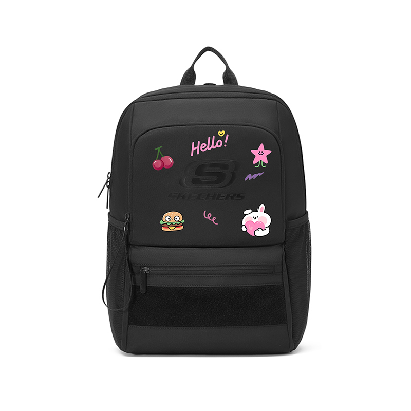 

Большой женский рюкзак из полиэстера разноцветный Skechers, черный