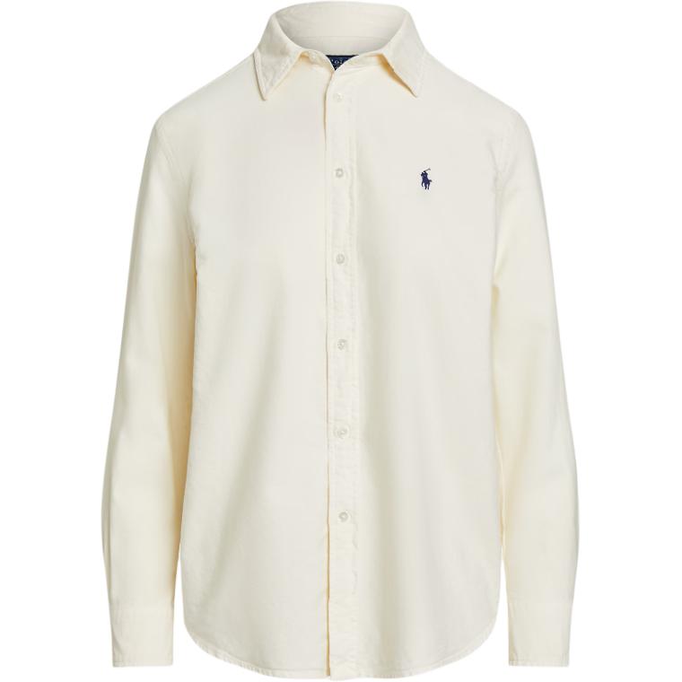 

Женская рубашка крем Polo Ralph Lauren, кремовый