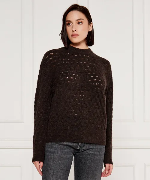 

Шерстяной свитер Saanour Classic fit Samsøe Samsøe, коричневый