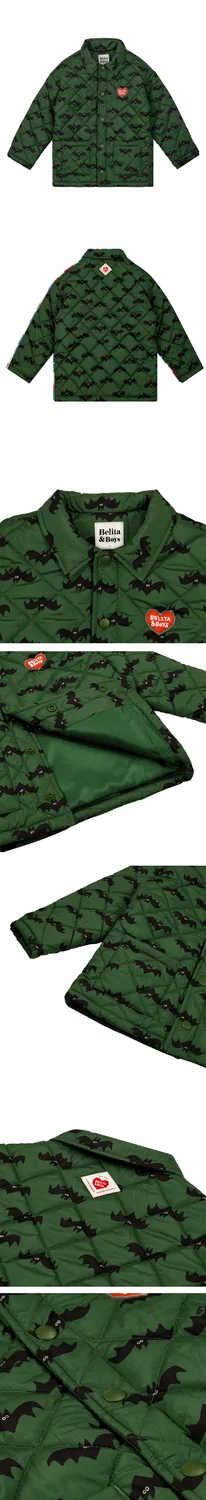 Детская стёганая куртка Bat All-Over от Belita&Boys — фото 3