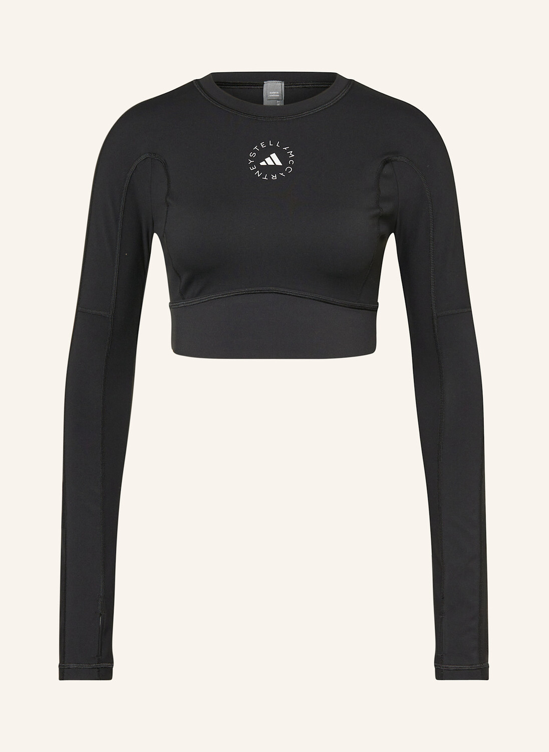 

Укороченный топ Adidas By Stella Mccartney, черный