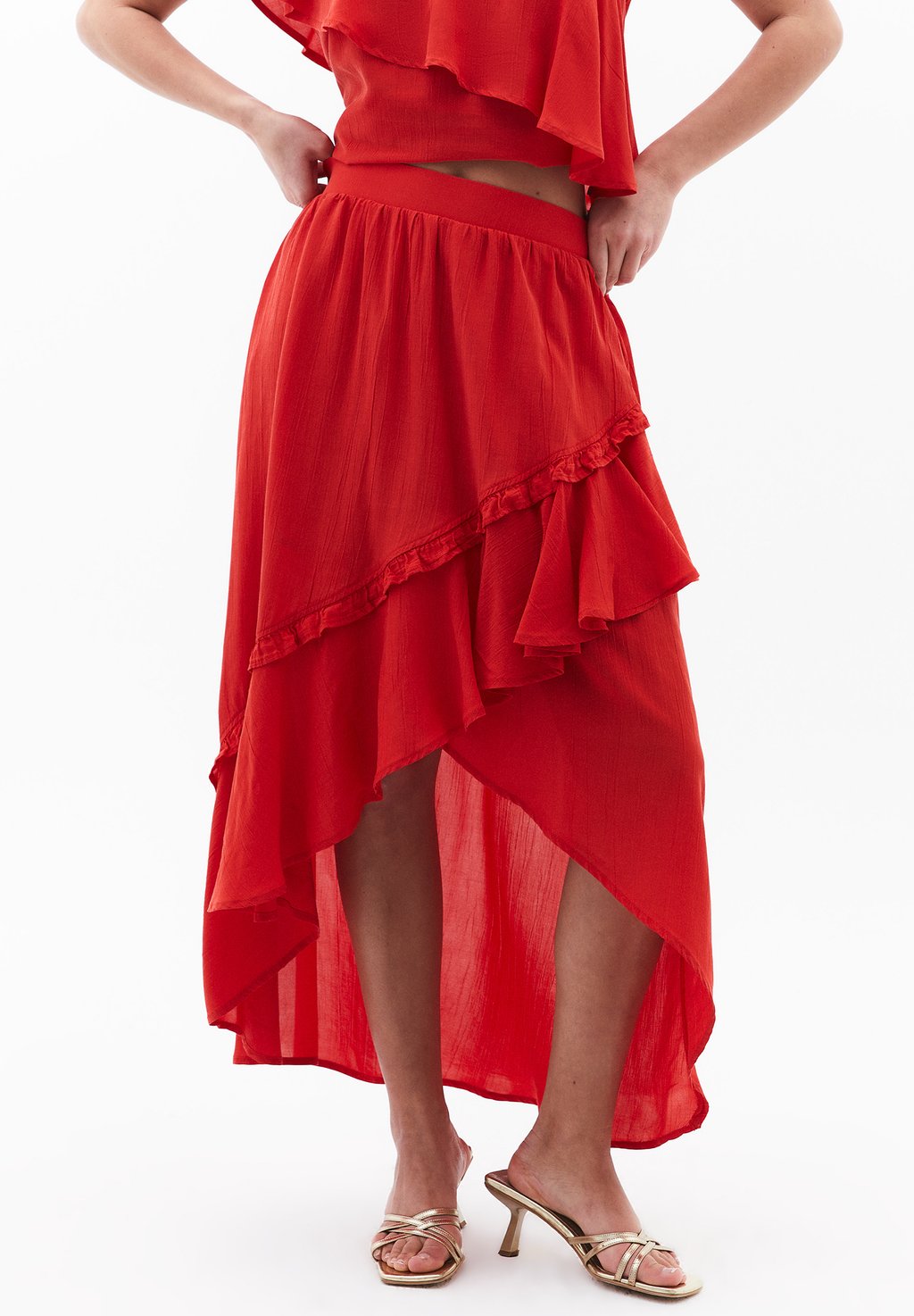 

Юбка макси Wrap skirt OXXO, оранжевый