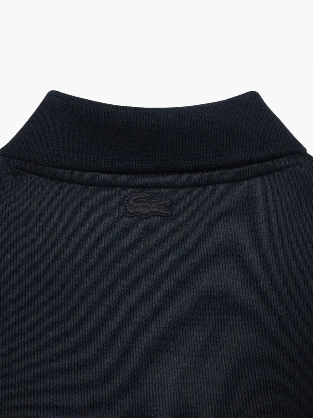 Рубашка-поло Lacoste с коротким рукавом, V-образный вырез, черный — фото 2