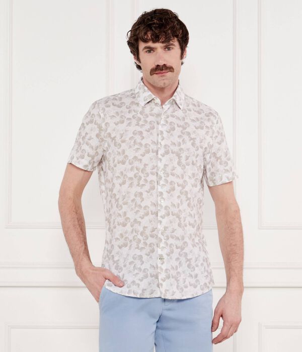 

Льняная рубашка яма Slim fit Joop!, желтый
