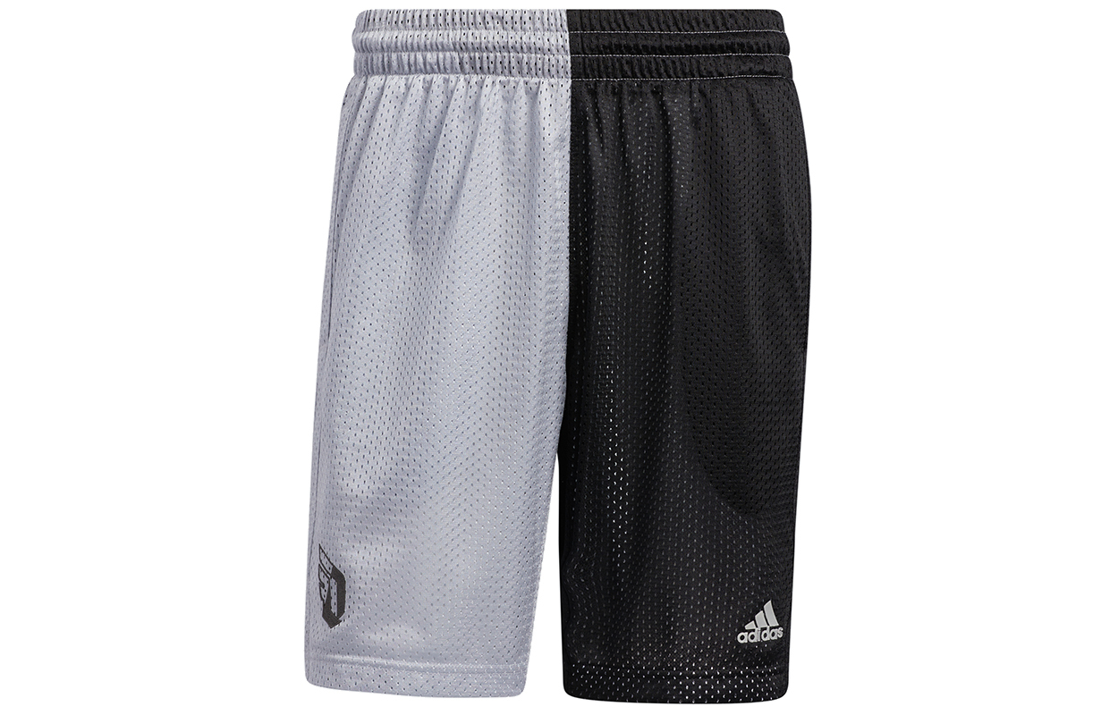 

Мужские баскетбольные шорты черного серого цвета Adidas