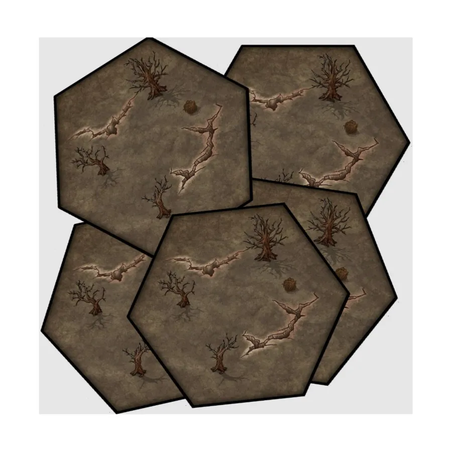 

Wastelands — набор отдельных плиток, Hexplorer Map Tiles - Core & Expansions