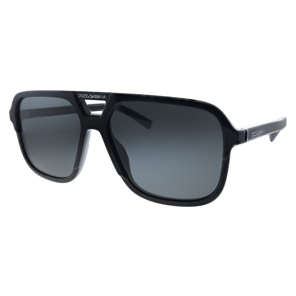 

Солнцезащитные очки Dolce & Gabbana DG 4354 501/87 58 мм унисекс квадратные, черный