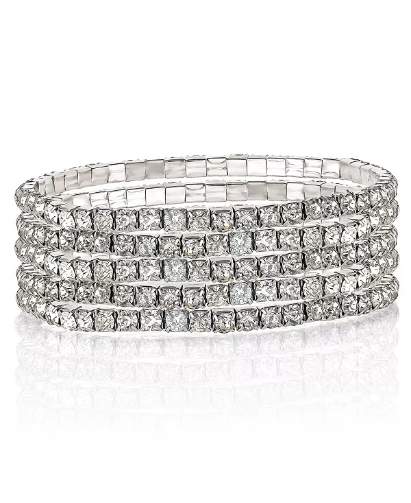 

Комплект из 5 браслетов со стразами Jessica Simpson, gold